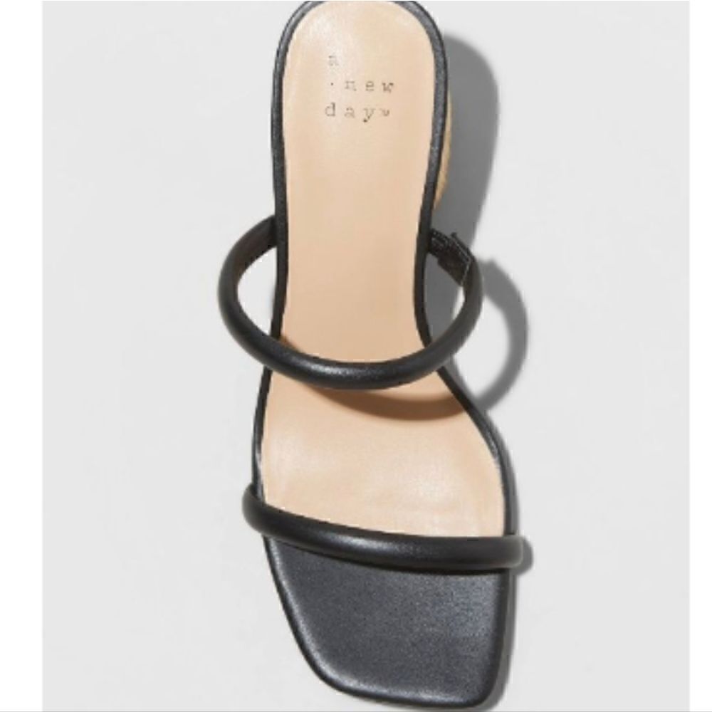 A New Day Miley Black Chunky Strappy Heel - Picture 2 of 4